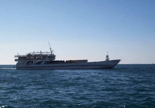 Landing Craft on the Sea